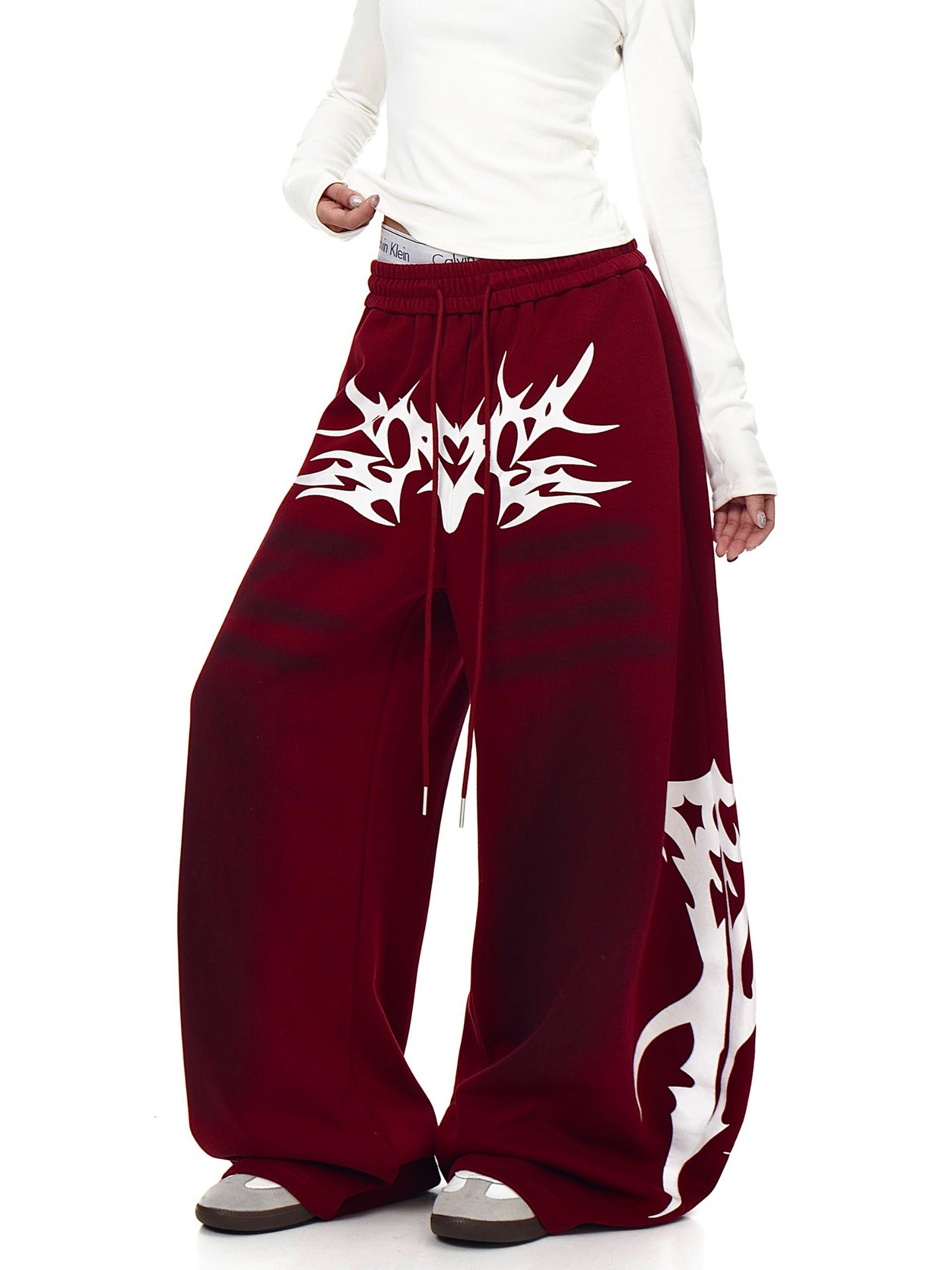 Baggy dresy distressed