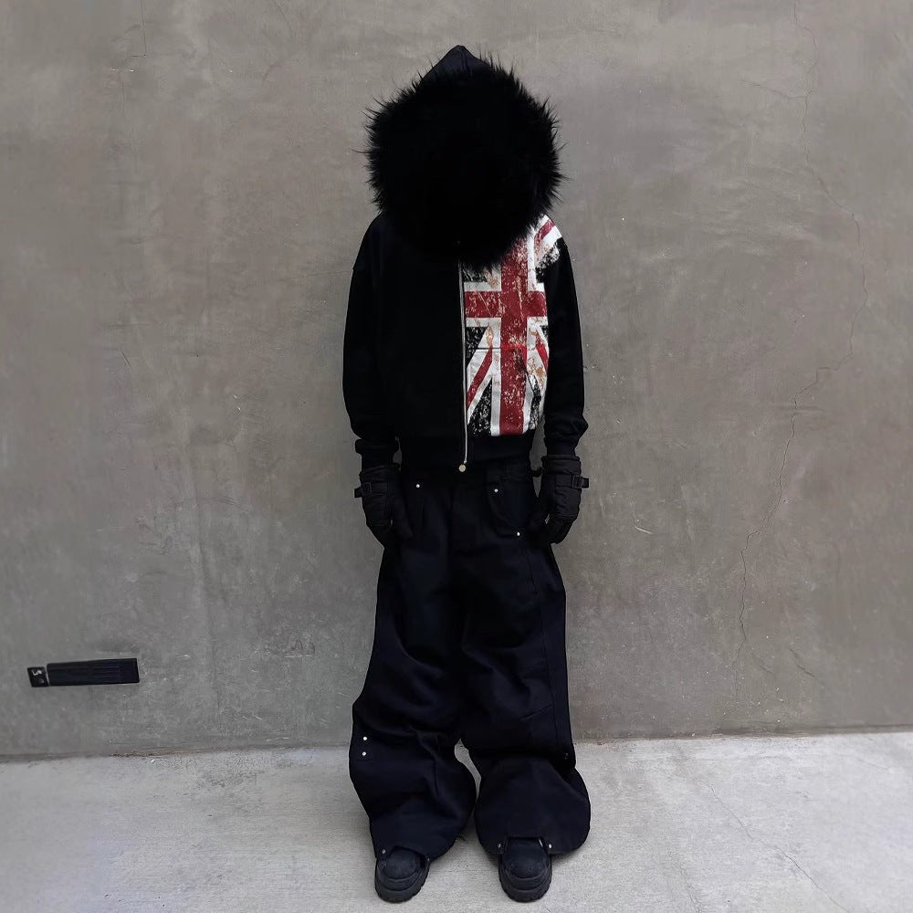 Bluza UK z futrem
