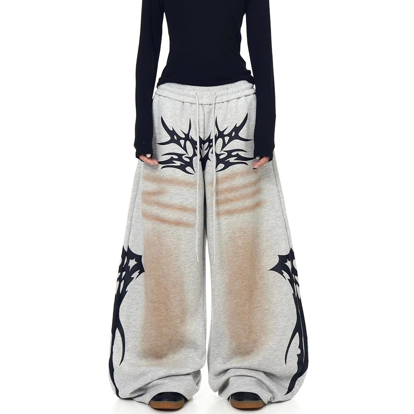 Baggy dresy distressed