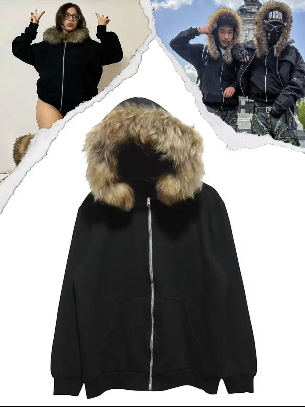 Bluza z futrem