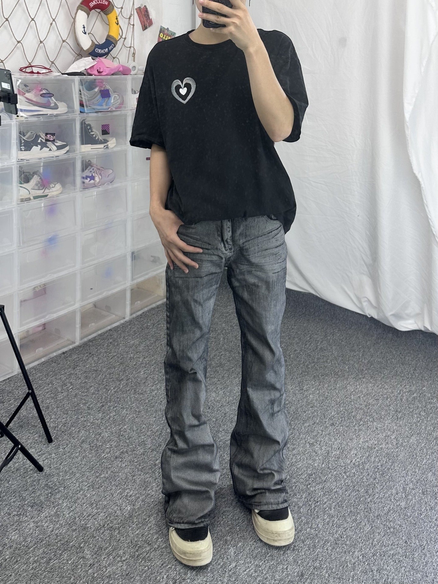 Jeansy bootcut man