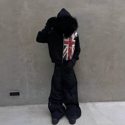 Bluza UK z futrem