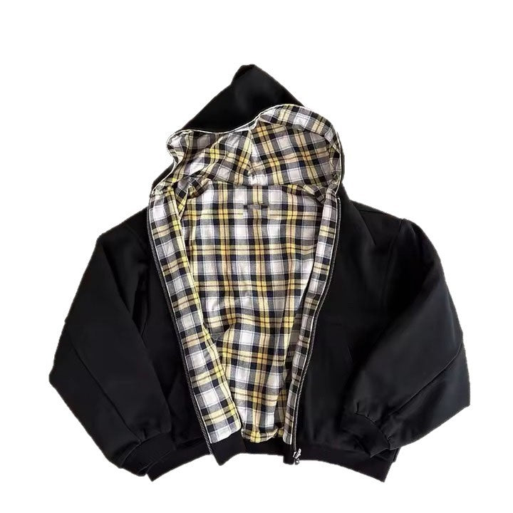 Bluza w krate dwustronna