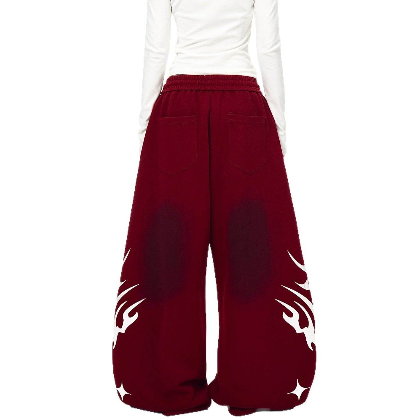 Baggy dresy distressed