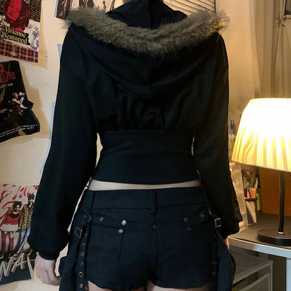 Bluza z futerkiem