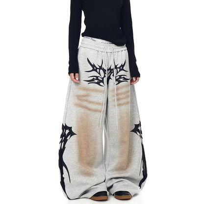 Baggy dresy distressed