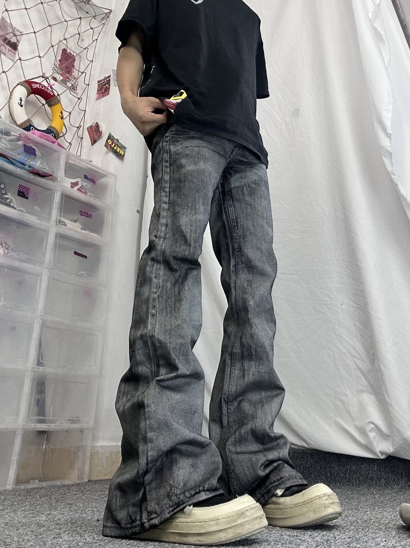 Jeansy bootcut man