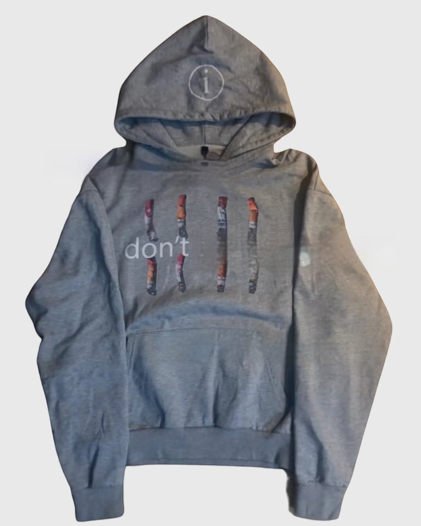 Letter Printed Hooded Men's Sweater