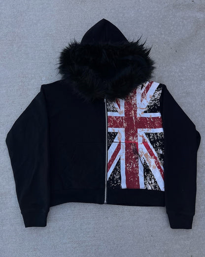 Bluza UK z futrem