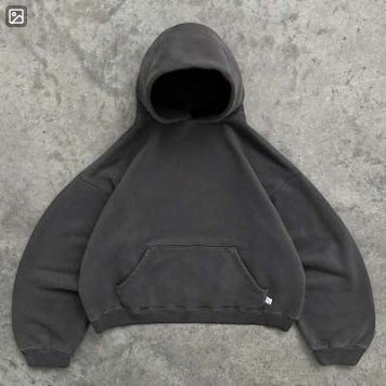 SWAGTOK charcoal gray 100% cotton loose fit hooded sweatshirt with front pocket and long sleeves.